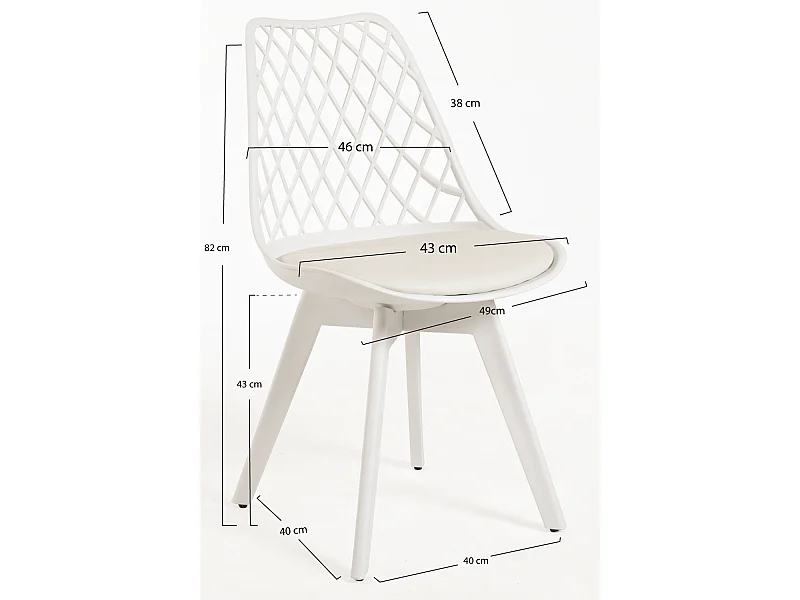 Packs Sillas Comedor - Pack 2 Sillas Mima Suprym - Blanco