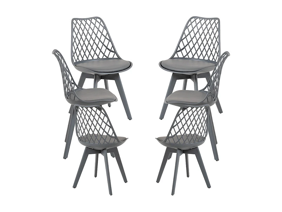 Packs Sillas Comedor - Pack 6 Sillas Mima Suprym - Gris oscuro