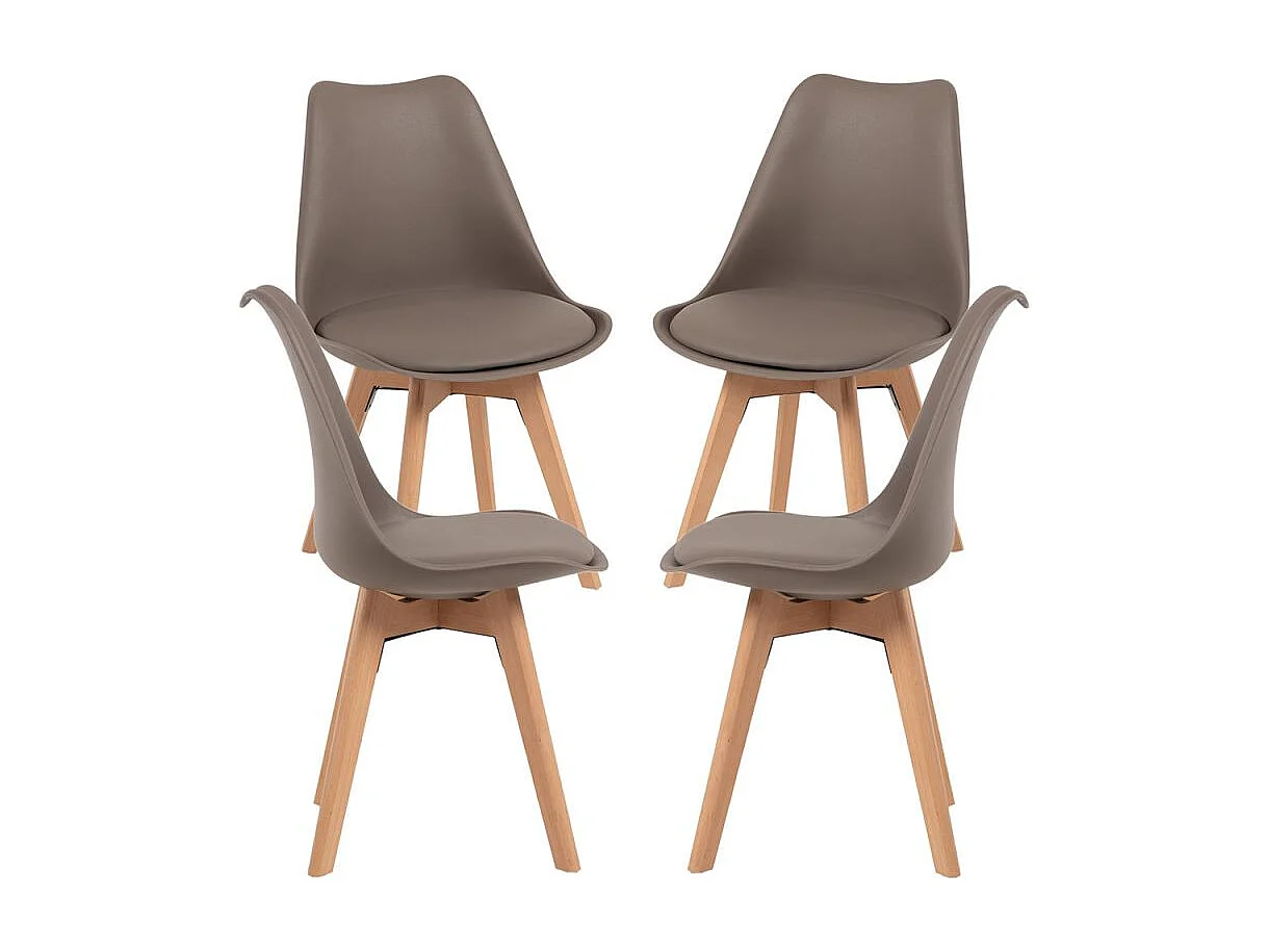 Packs Sillas Comedor - Pack 4 Sillas Synk Basic - Taupe
