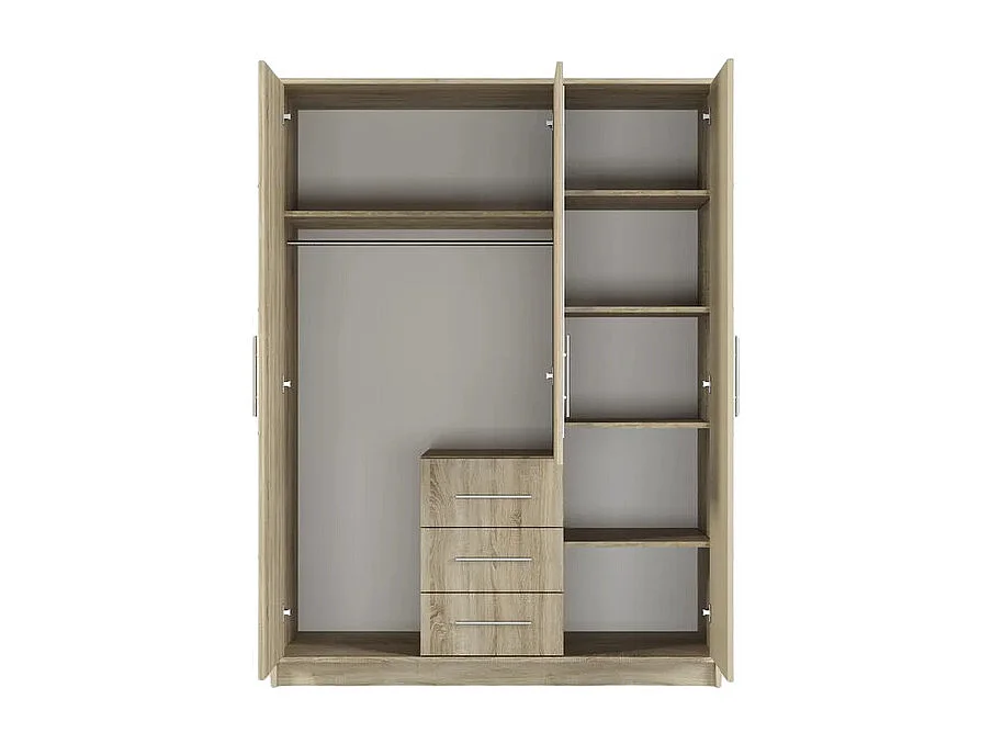 Roupeiro Dortivu 148, Número de prateleiras: 5, 200x147x58cm