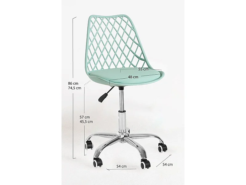 Silla de Escritorio sin brazos Mima Office - Diseño innovador - Ideal para Estudio y Oficinas