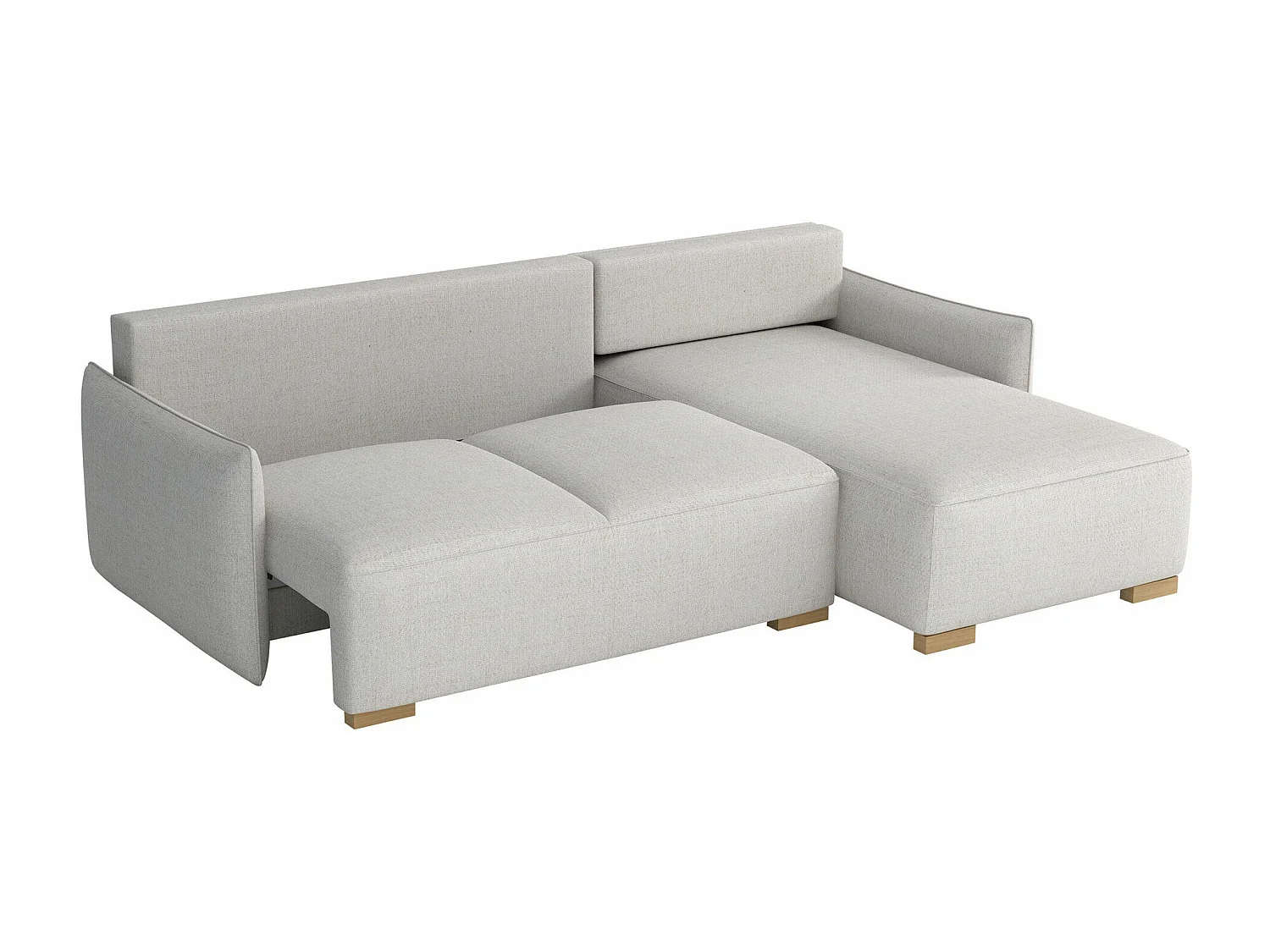 Canapé d'angle Columbus 226, Bleu, Disponible, 240x155x87cm