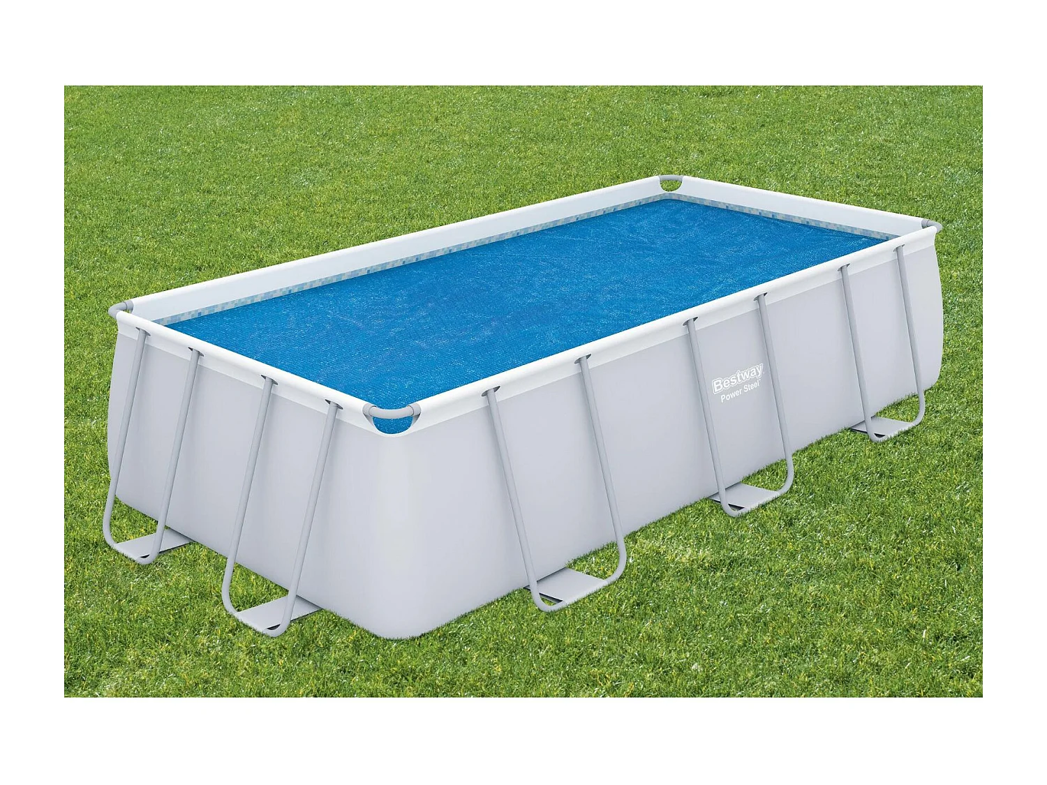 Bâche Solaire Rectangulaire Bestway 380x180 cm pour les Piscines Rectangulaires de 404x201 cm et 412x201 cm Couverture Thermique