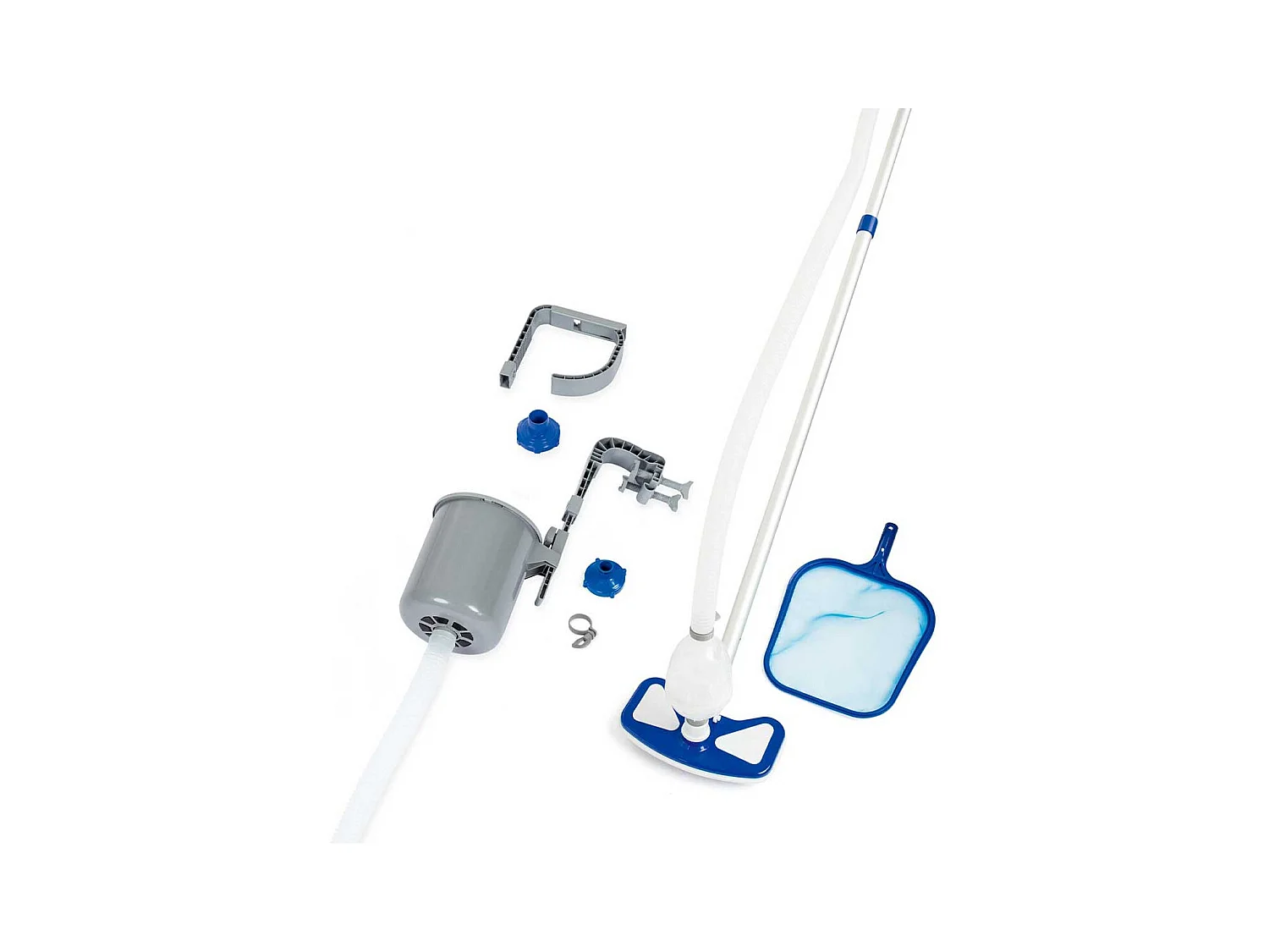 Kit di Manutenzione per Piscine Bestway Deluxe AquaClean con Asta, Retino e Tubo di Aspirazione