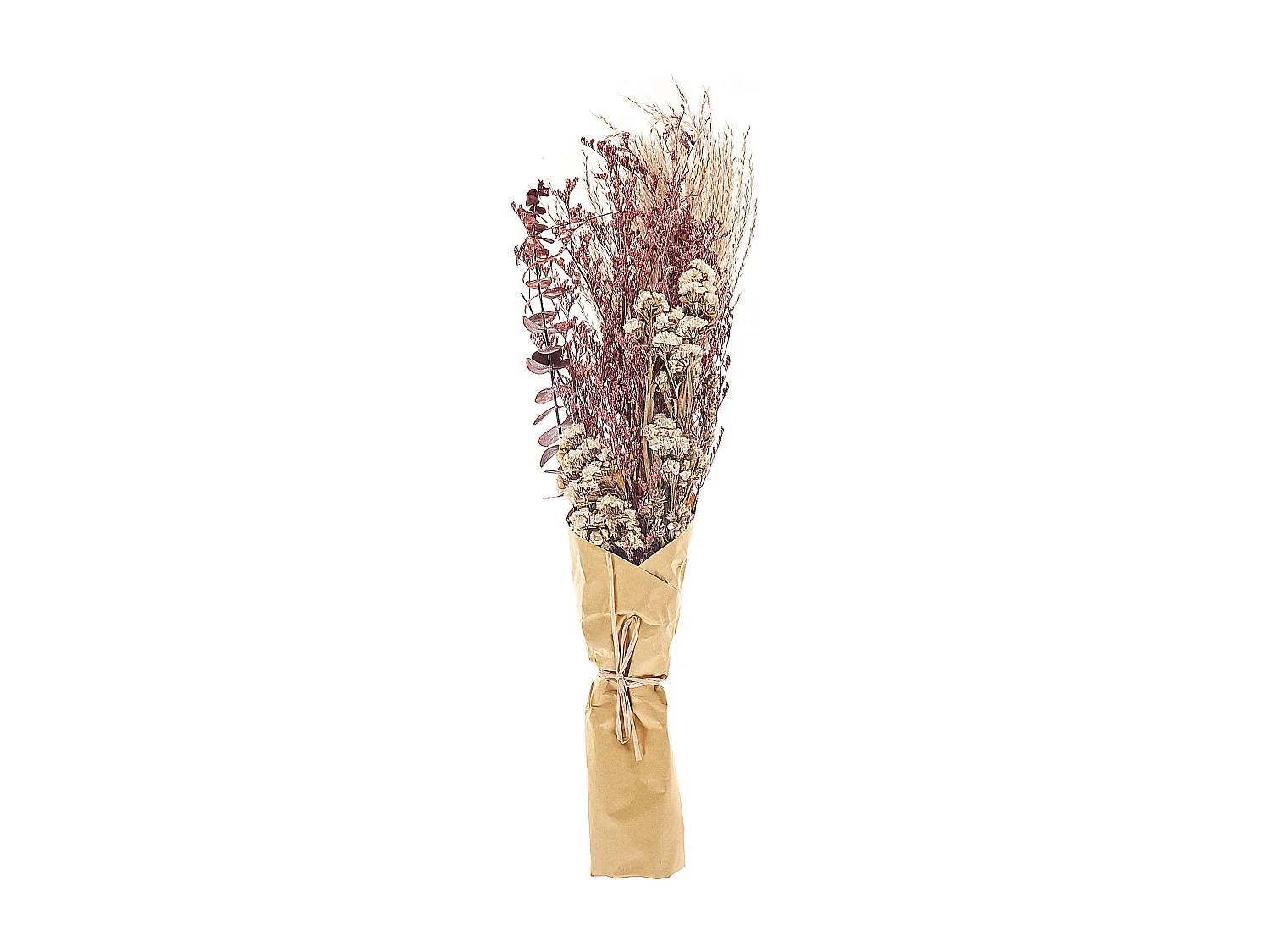 Droogbloemen boeket 55 cm roze ARABA