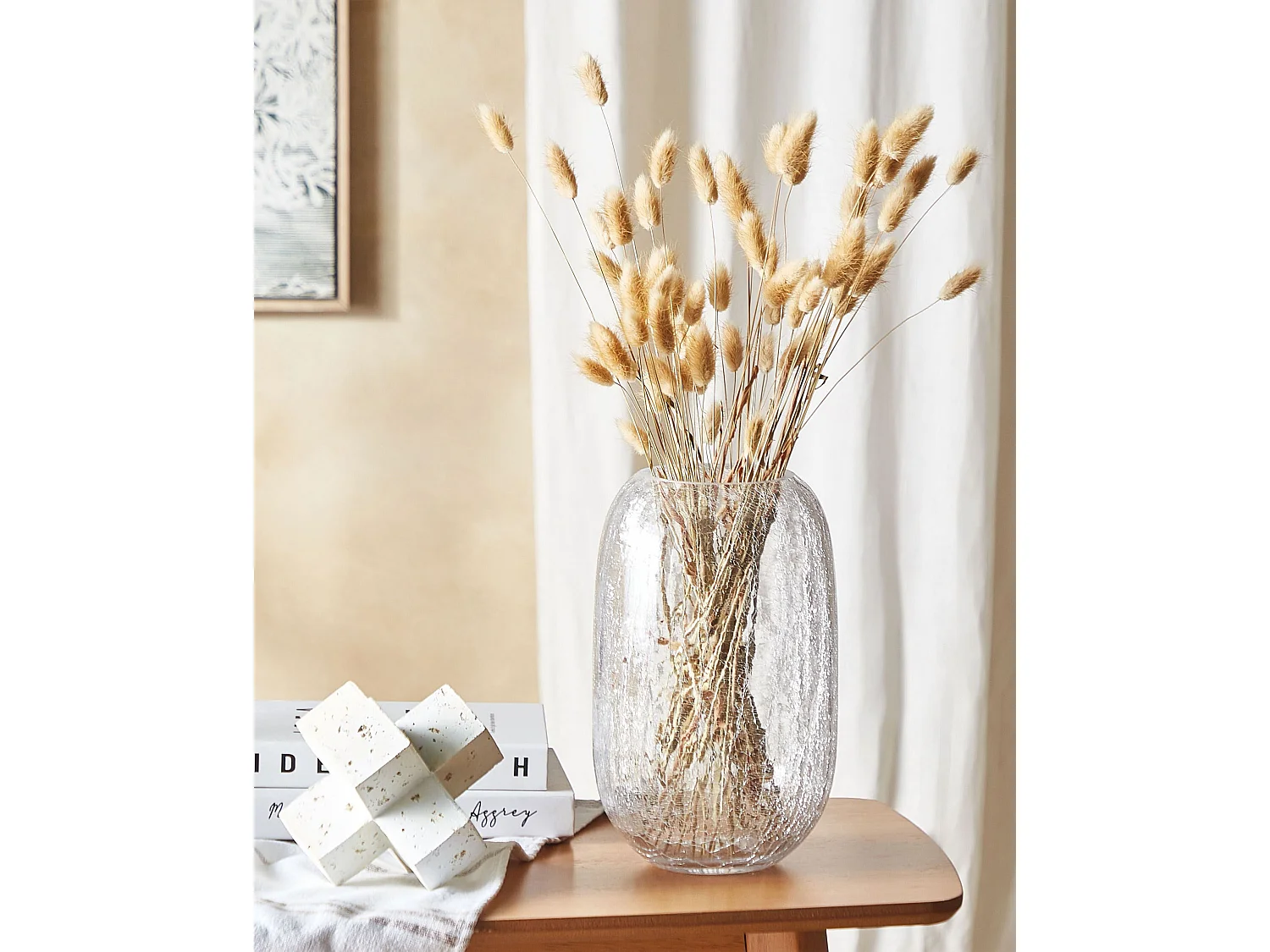 Bukiet suszonych kwiatów 58 cm naturalny SANABRIA