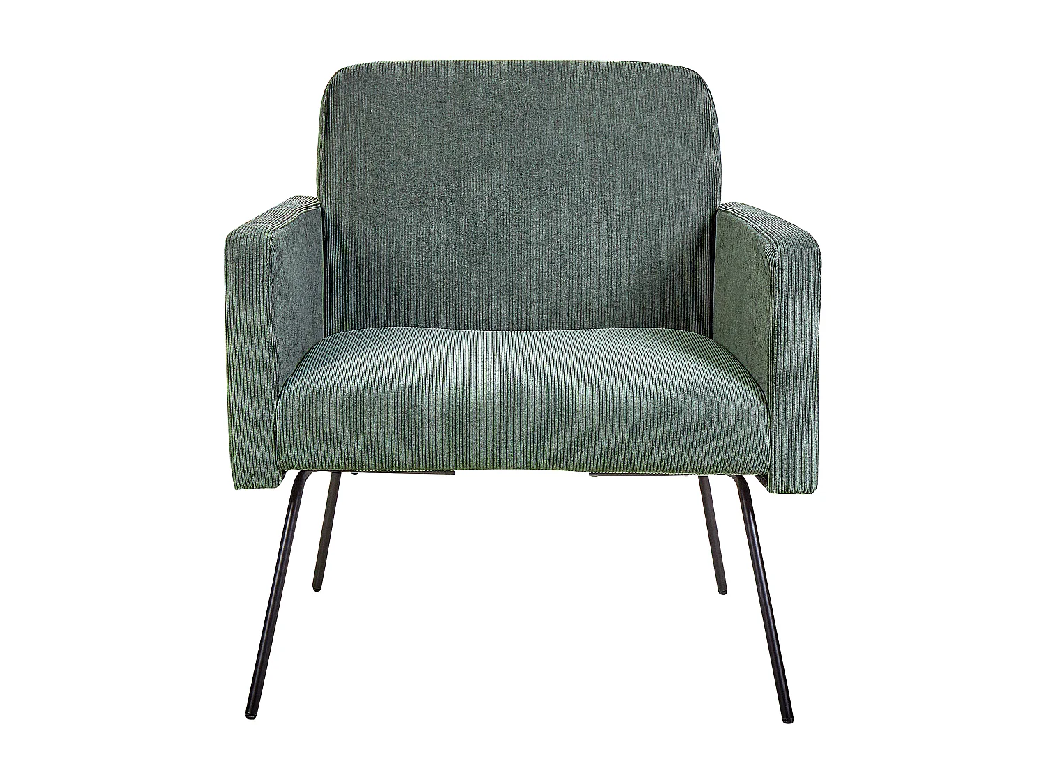 Fauteuil NARKEN Velours côtelé Vert foncé