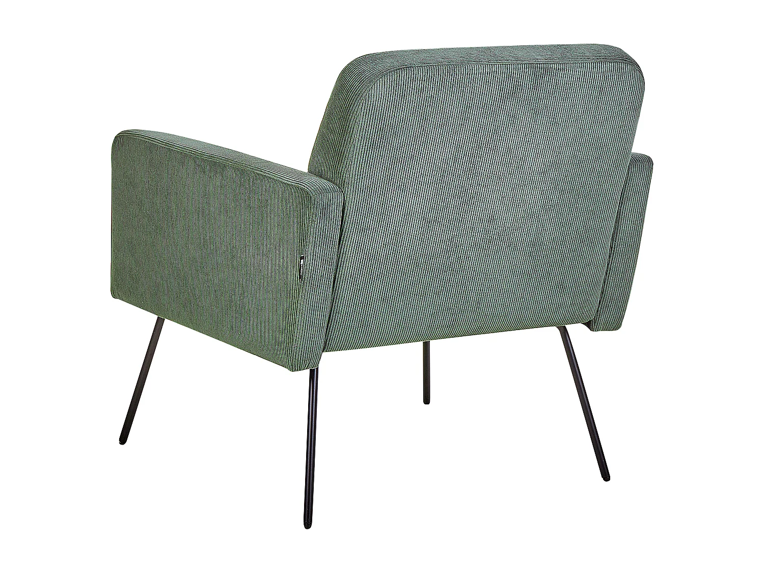 Fauteuil NARKEN Velours côtelé Vert foncé