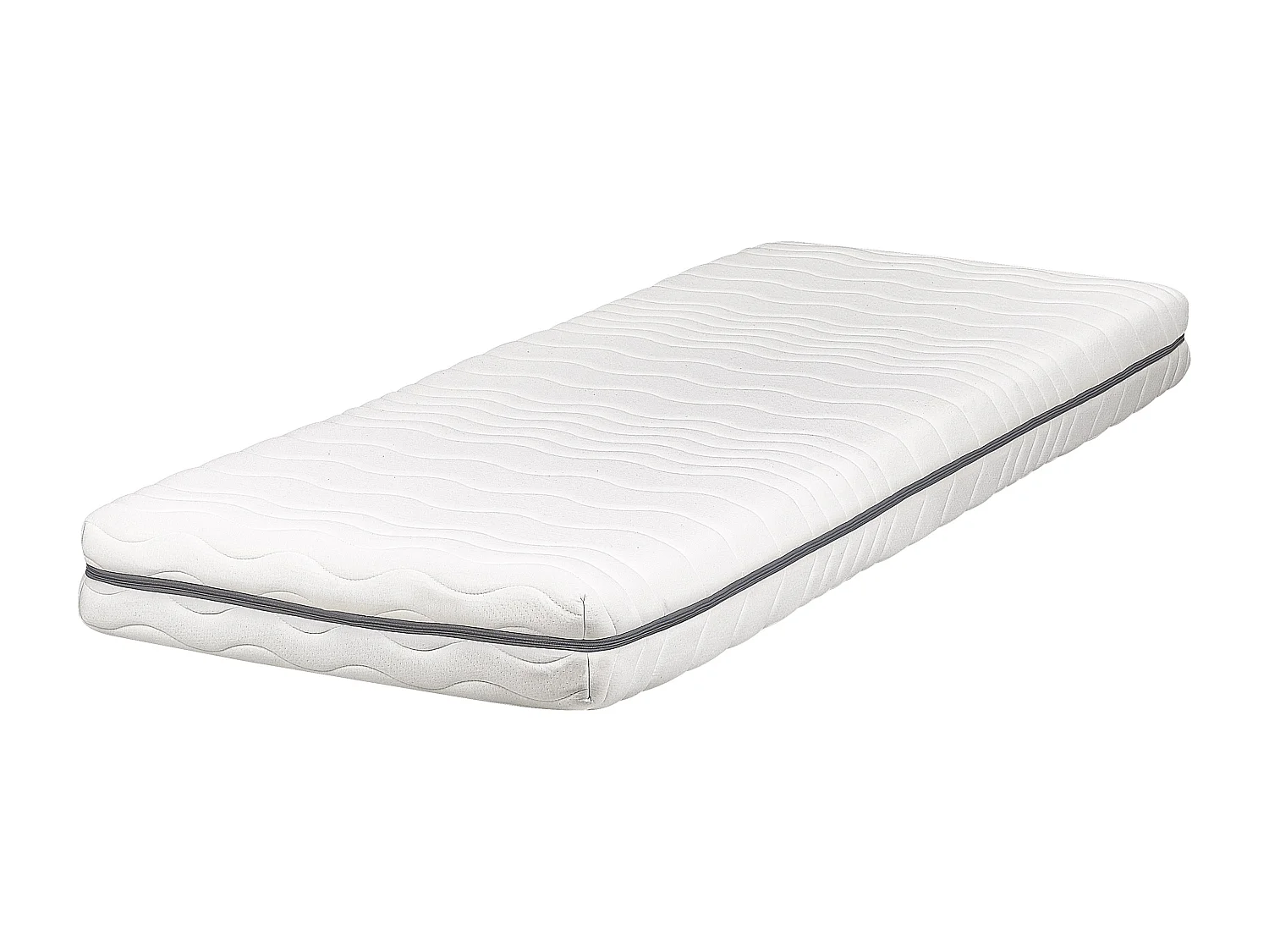 Matratze Memory Foam 80 x 200 cm mittelfest weiß abnehmbarer Bezug Jolly