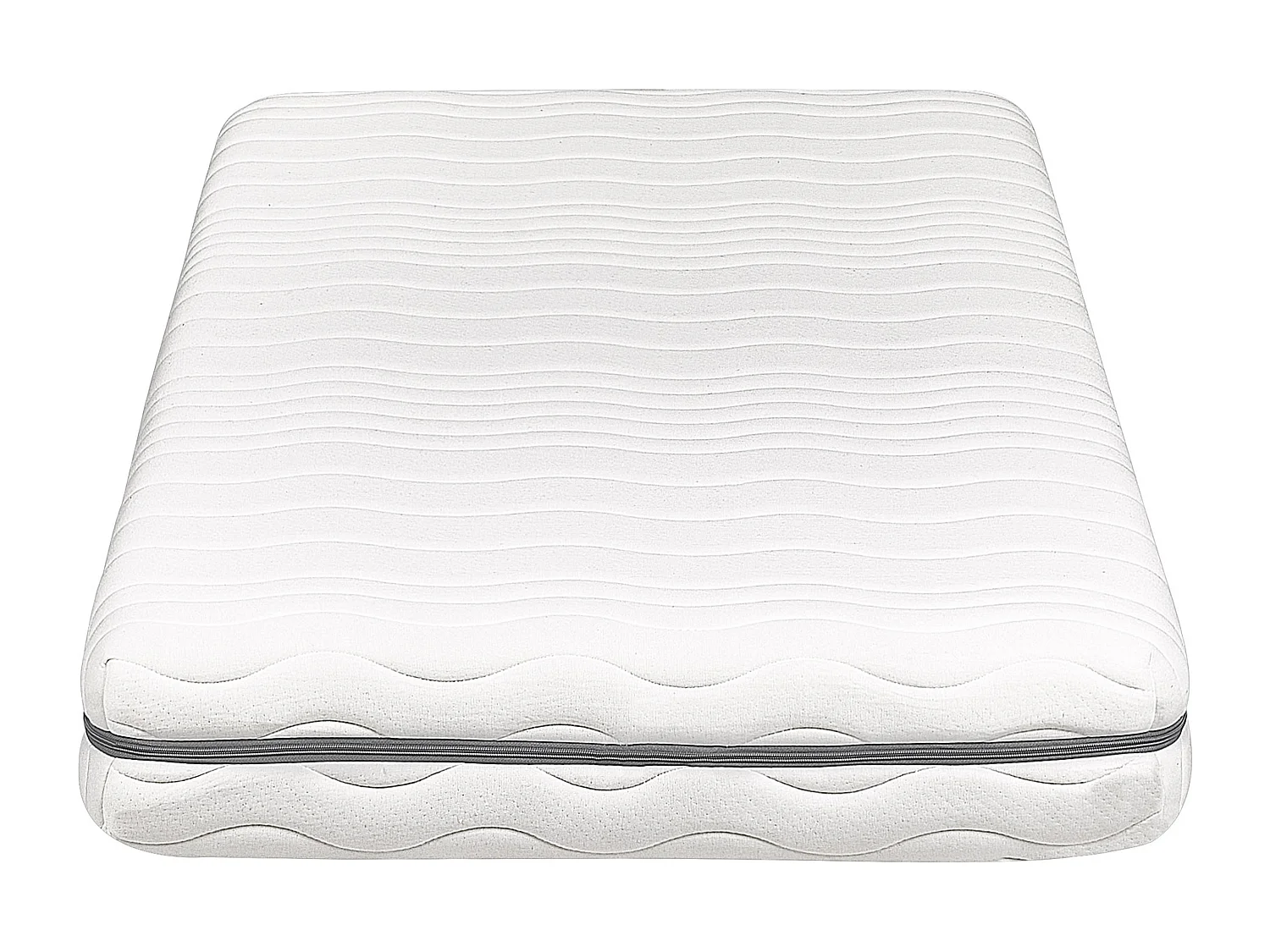 Matratze Memory Foam 80 x 200 cm mittelfest weiß abnehmbarer Bezug Jolly