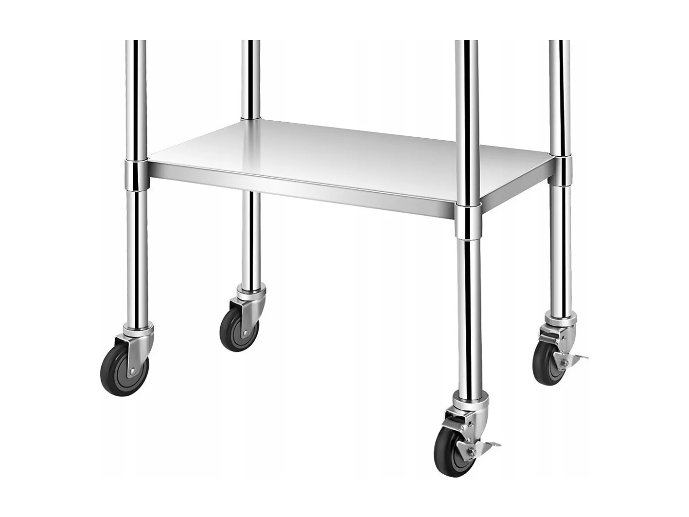 Edelstahltisch Arbeitstisch Küchentisch Edelstahl Silbrig 91,5 x 61 x 88,5 cm