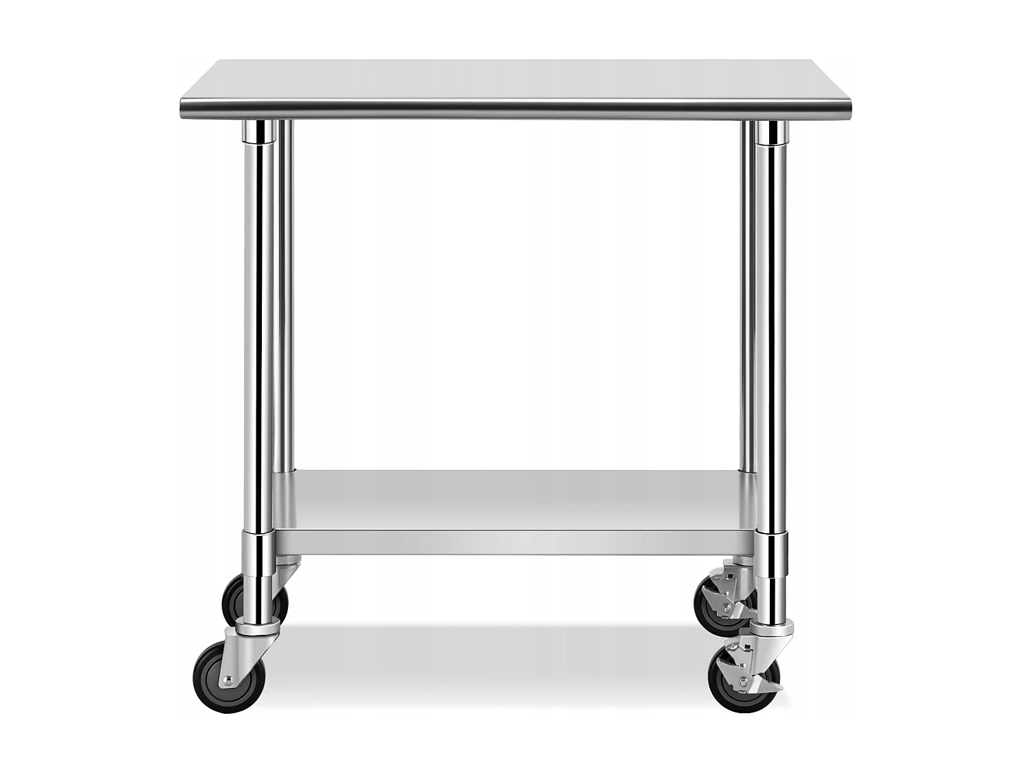 Edelstahltisch Arbeitstisch Küchentisch Edelstahl Silbrig 91,5 x 61 x 88,5 cm