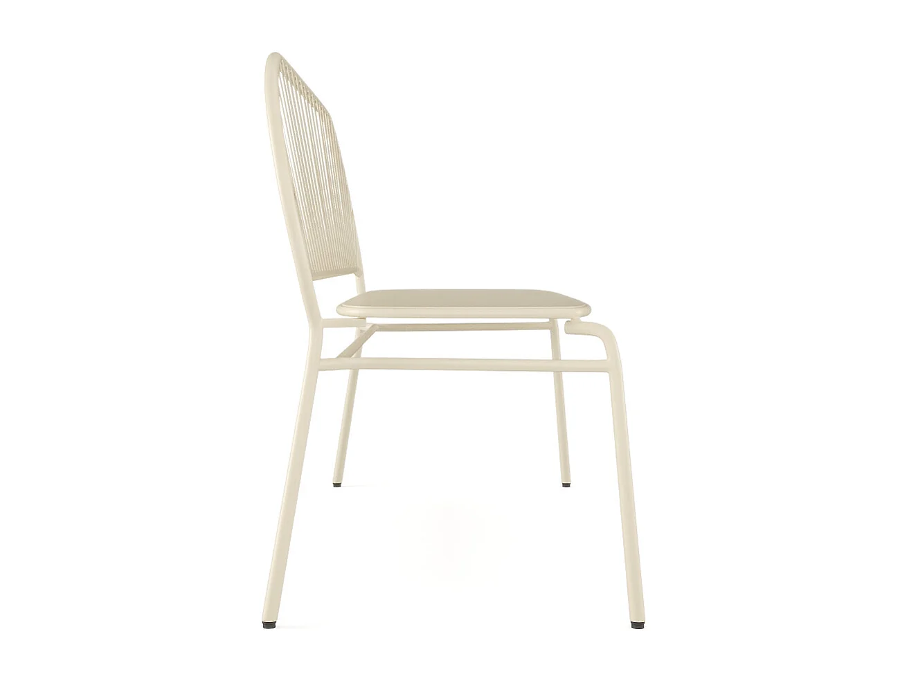 Banc de jardin en métal - Beige - CEDEIRA de MYLIA