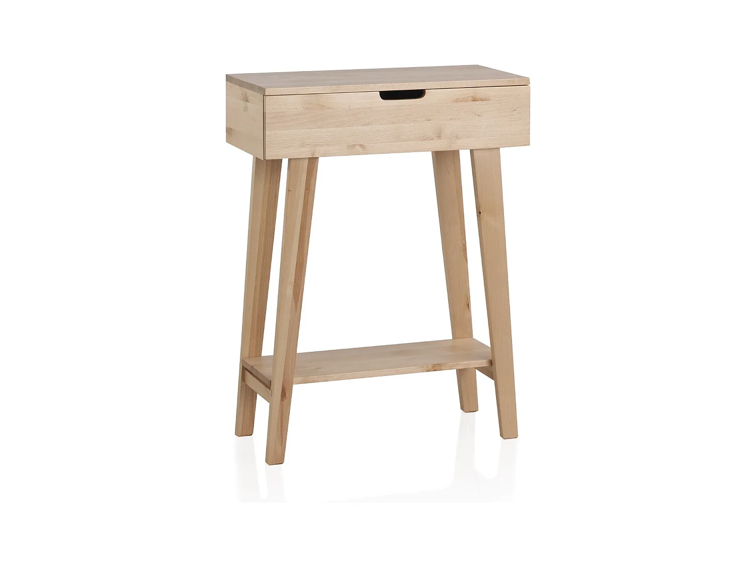 Table d'appoint en bouleau naturel