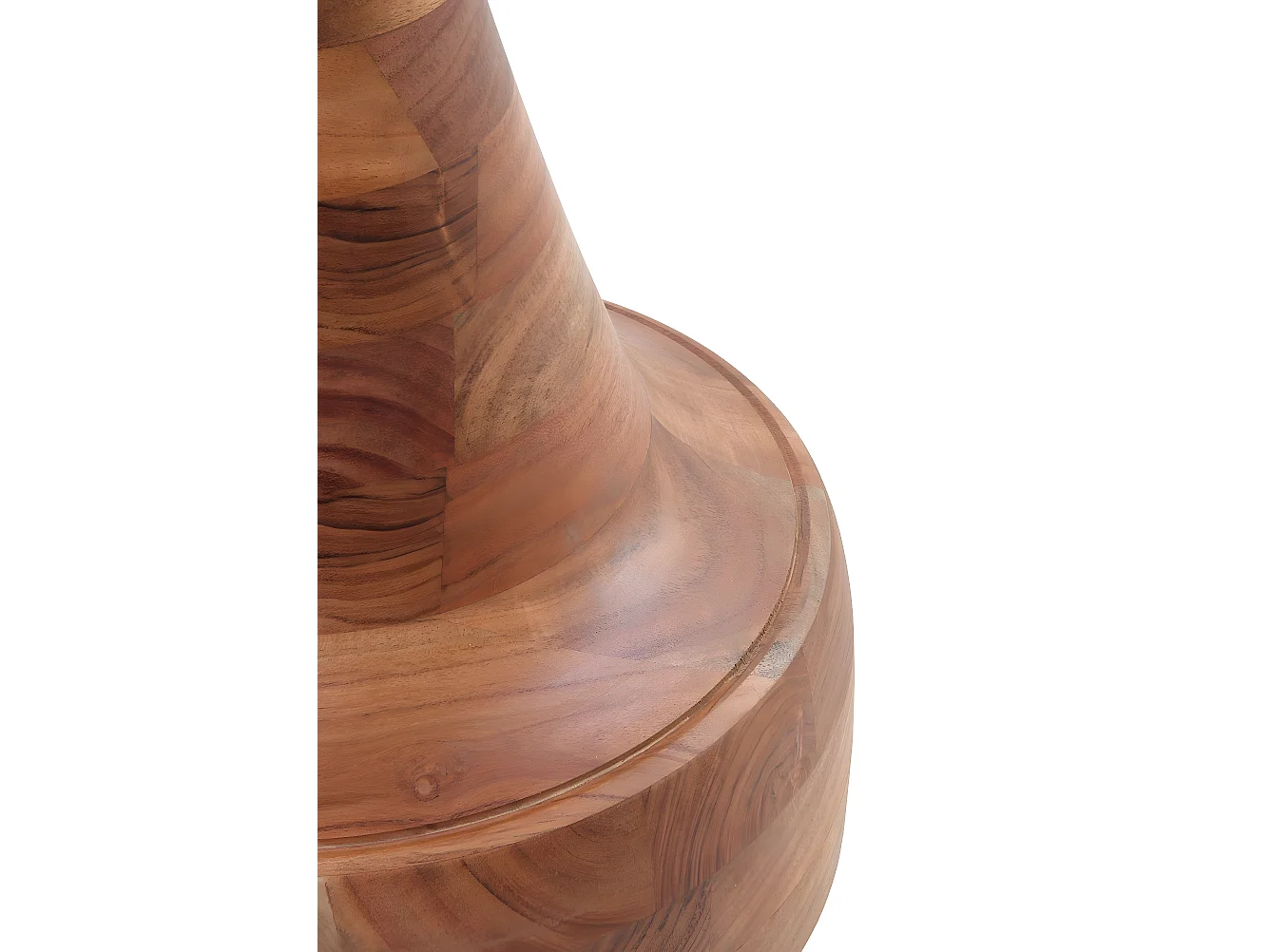 Mesa de apoio em madeira de acácia natural