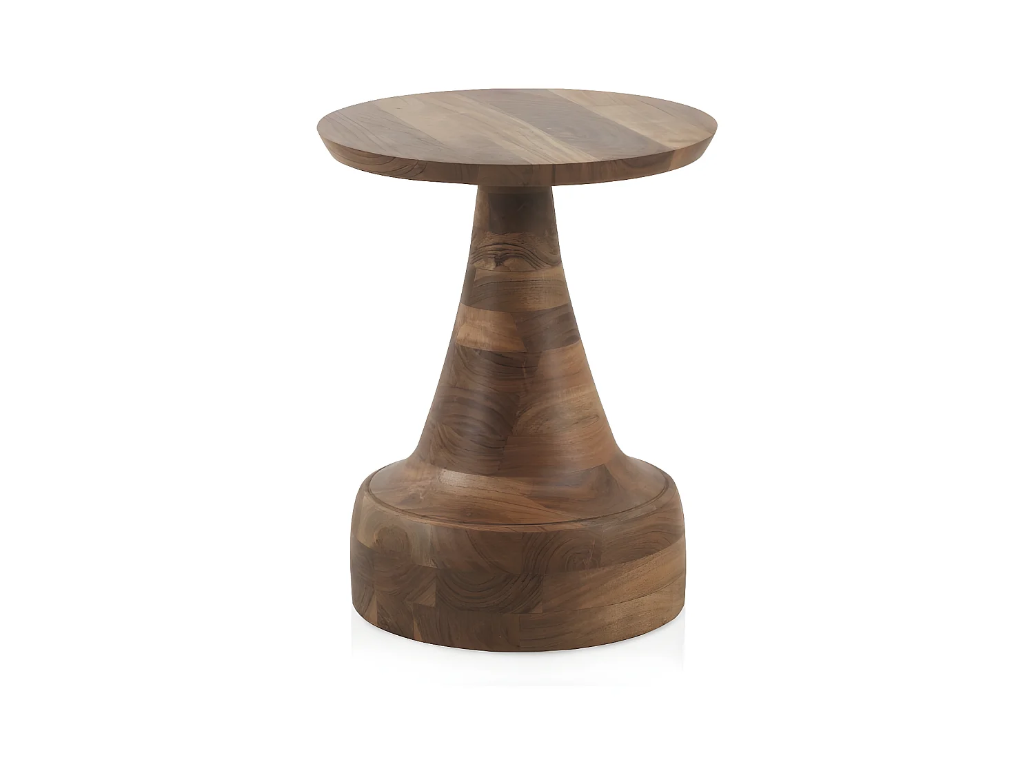 Table d'appoint en bois d'acacia naturel