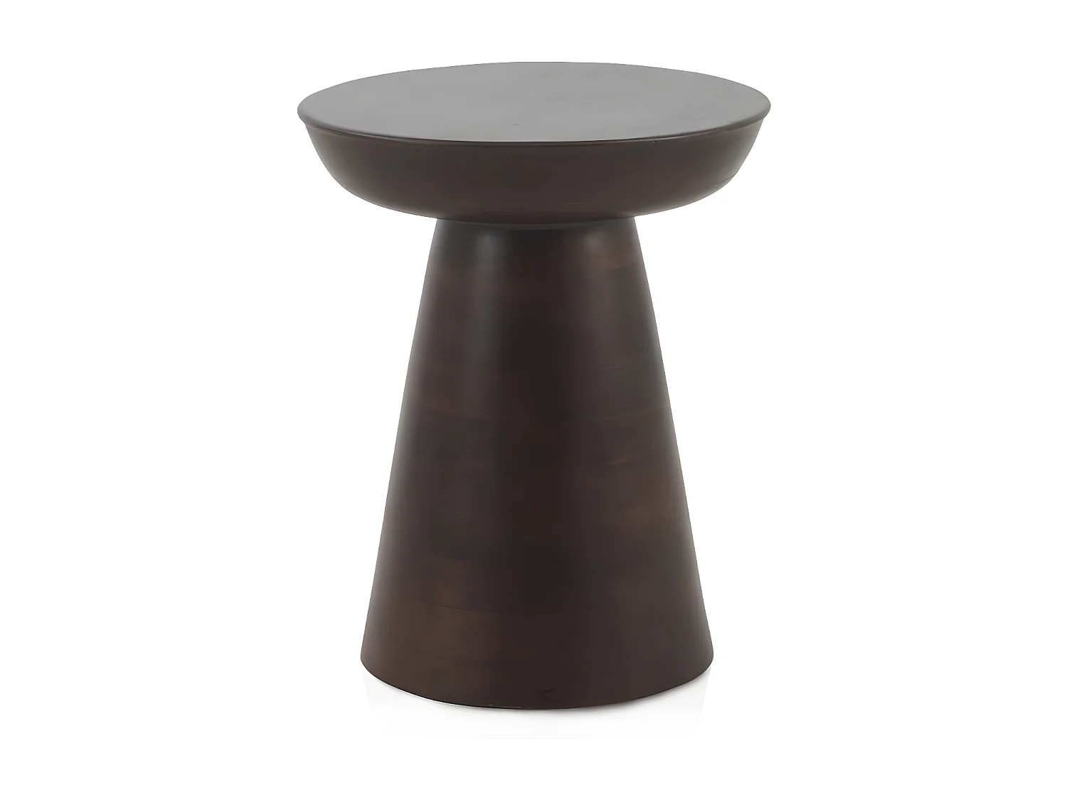 Beistelltisch aus Holz in Walnussfarbe