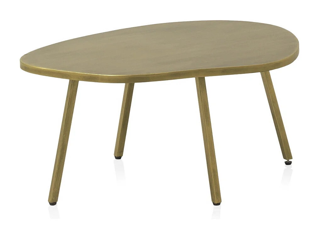 Mesa de apoio em metal dourado