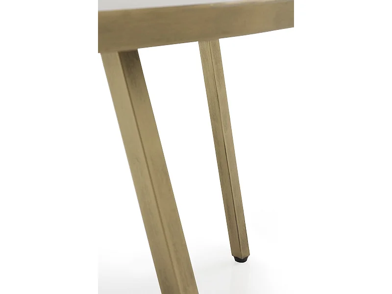 Mesa de apoio em metal dourado