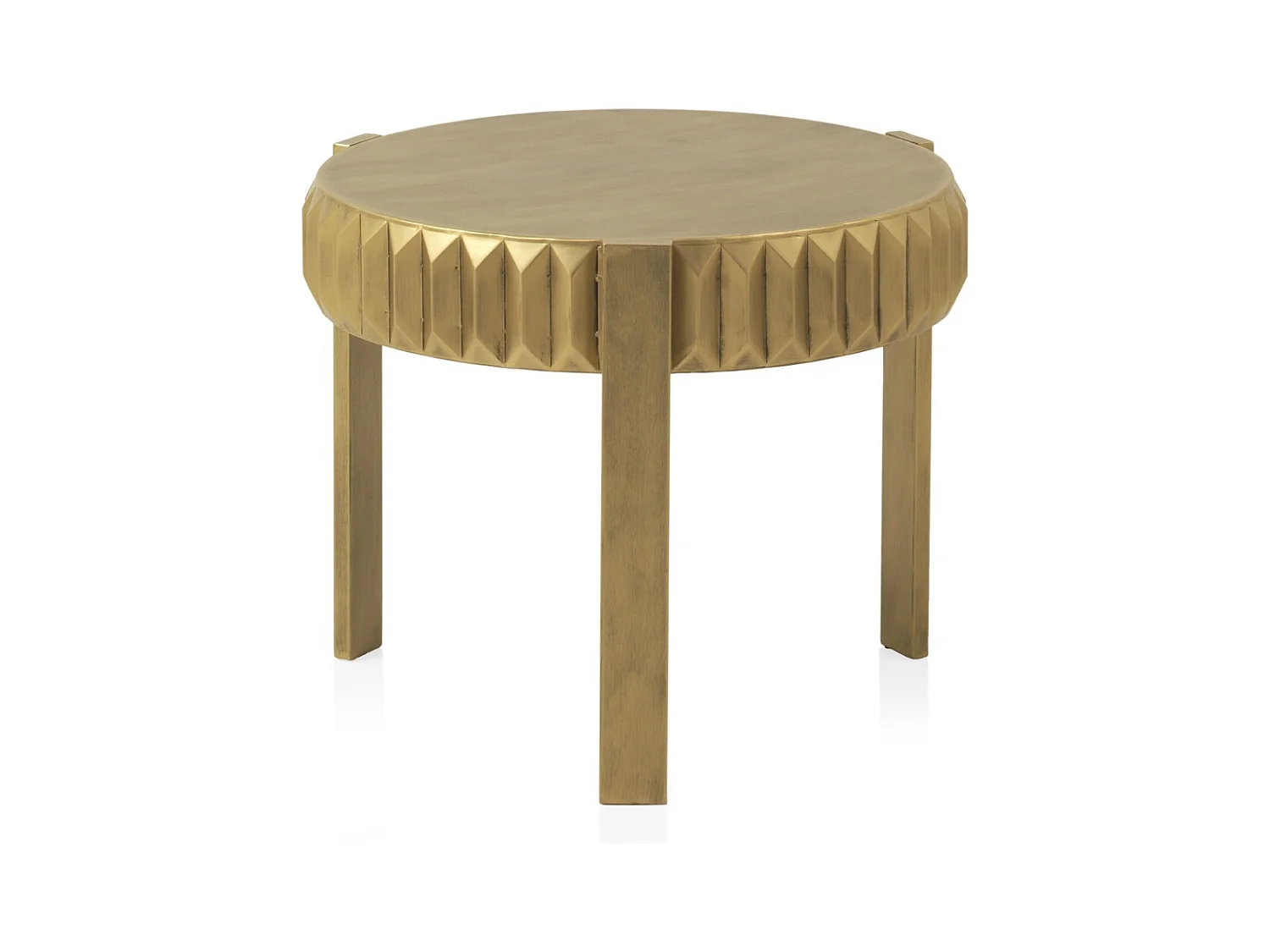 Beistelltisch aus goldfarbenem Metall