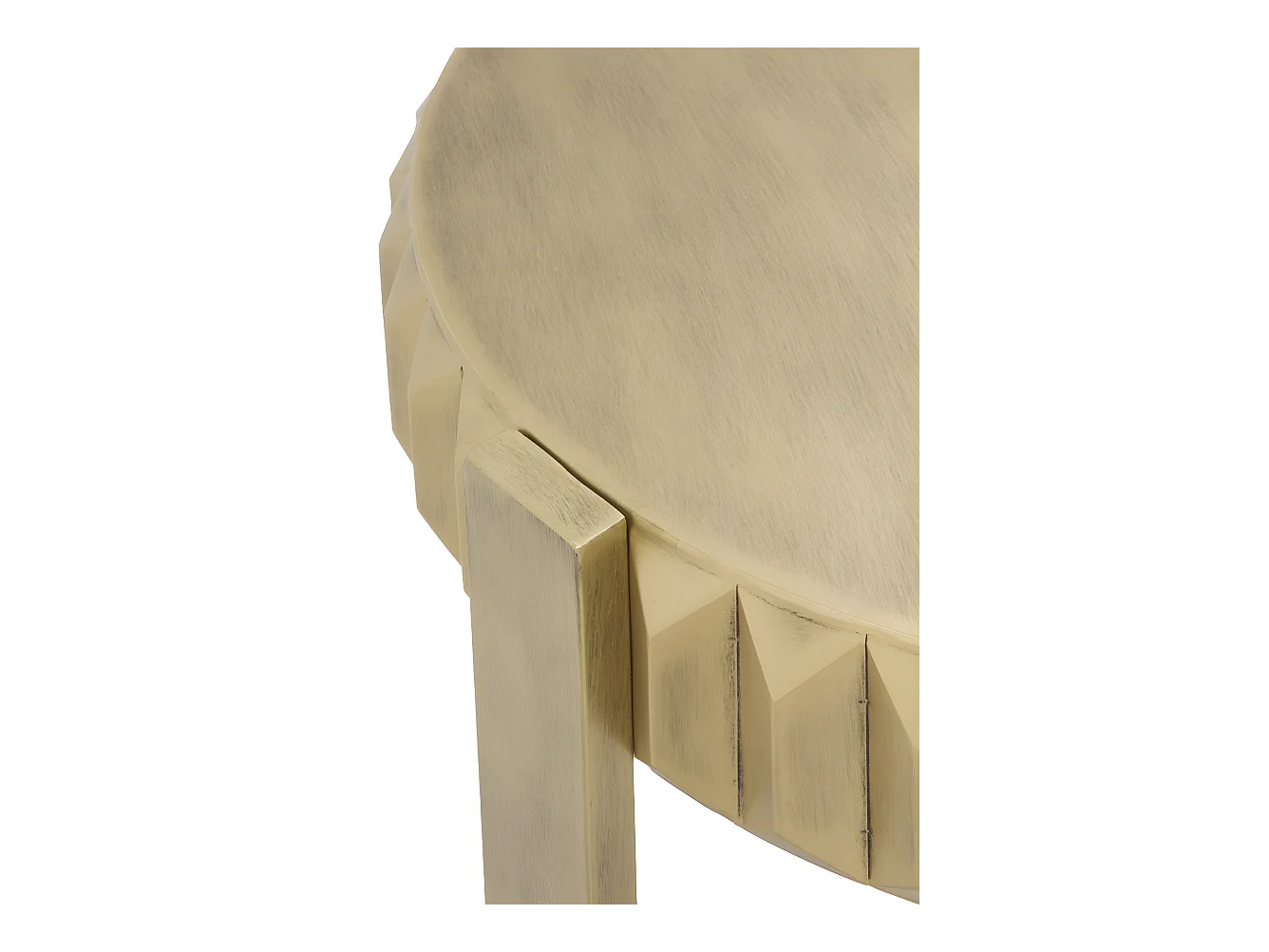 Beistelltisch aus goldfarbenem Metall