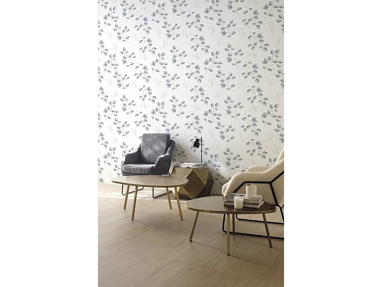 Mesa de apoio em metal dourado