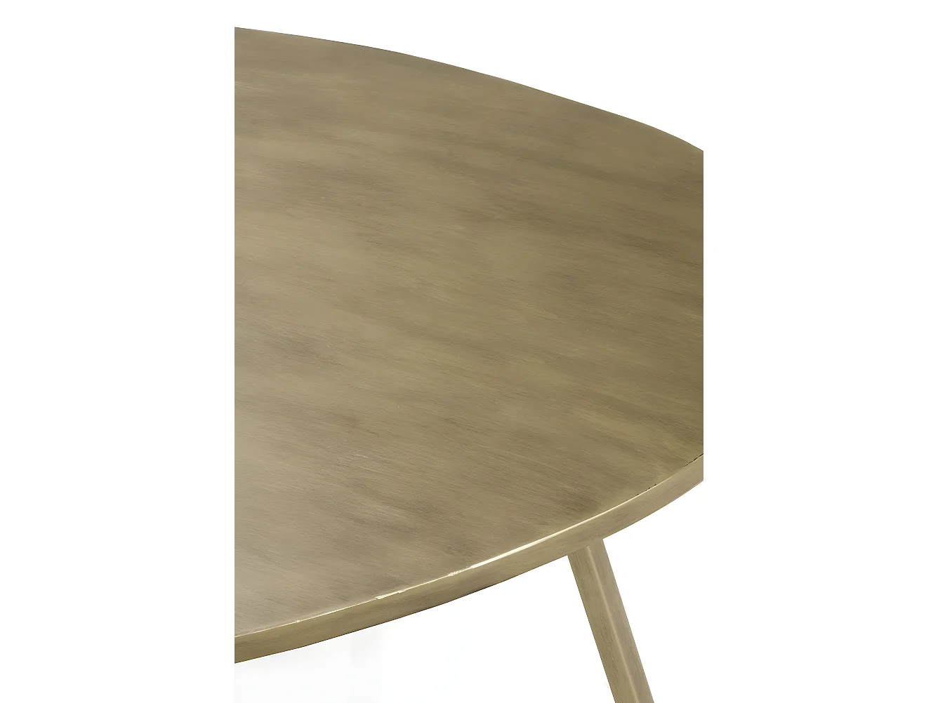 Beistelltisch aus goldfarbenem Metall