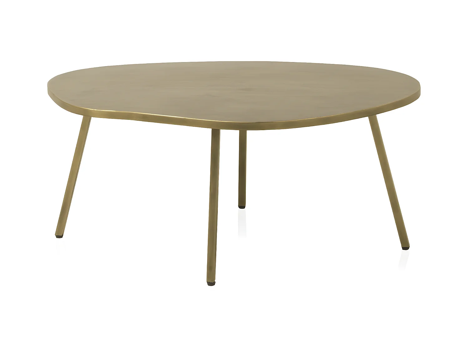 Table d'appoint en métal doré