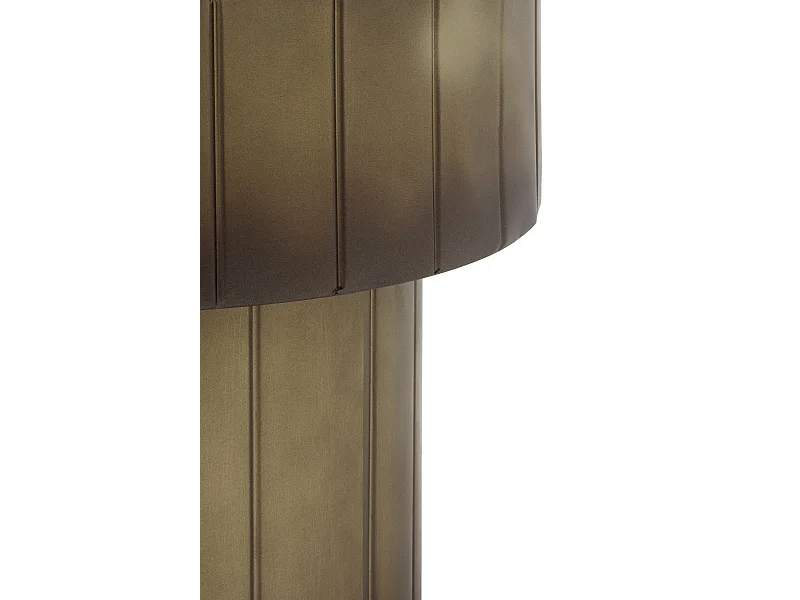 Mesa de apoio em metal dourado