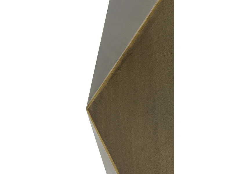 Mesa auxiliar de metal dorado