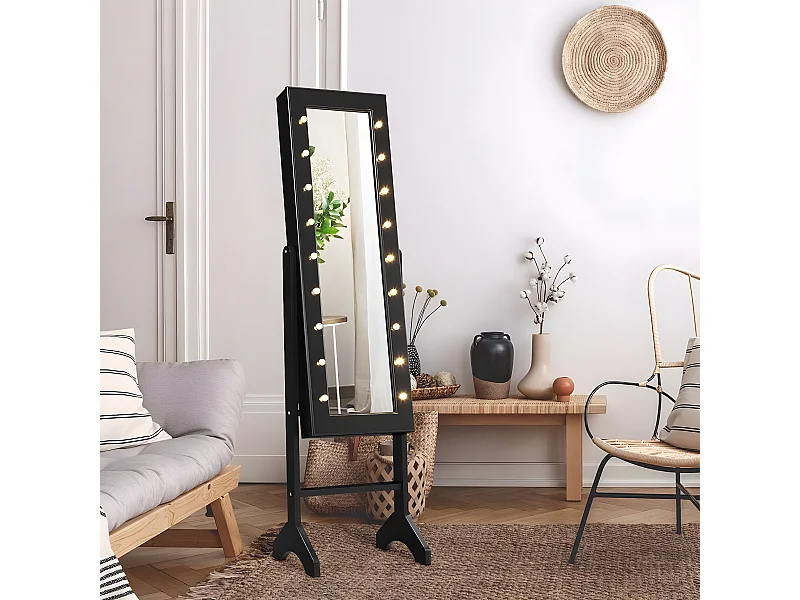 18 LED-Schmuckschrank