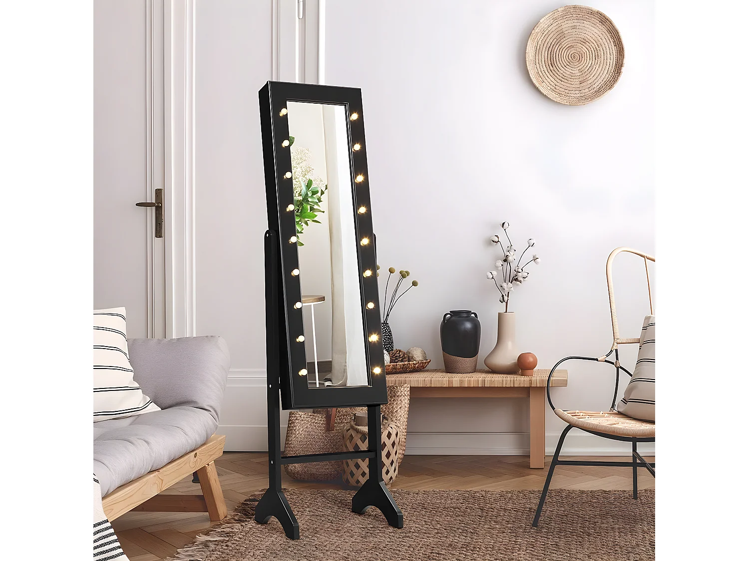 18 LED-Schmuckschrank