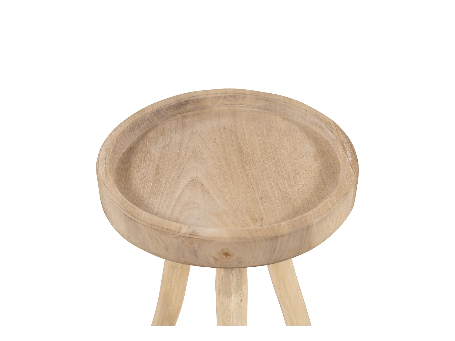 Set van 2 tuinbijzettafel van teakhout D30 cm - Licht naturel - TULUM van MYLIA