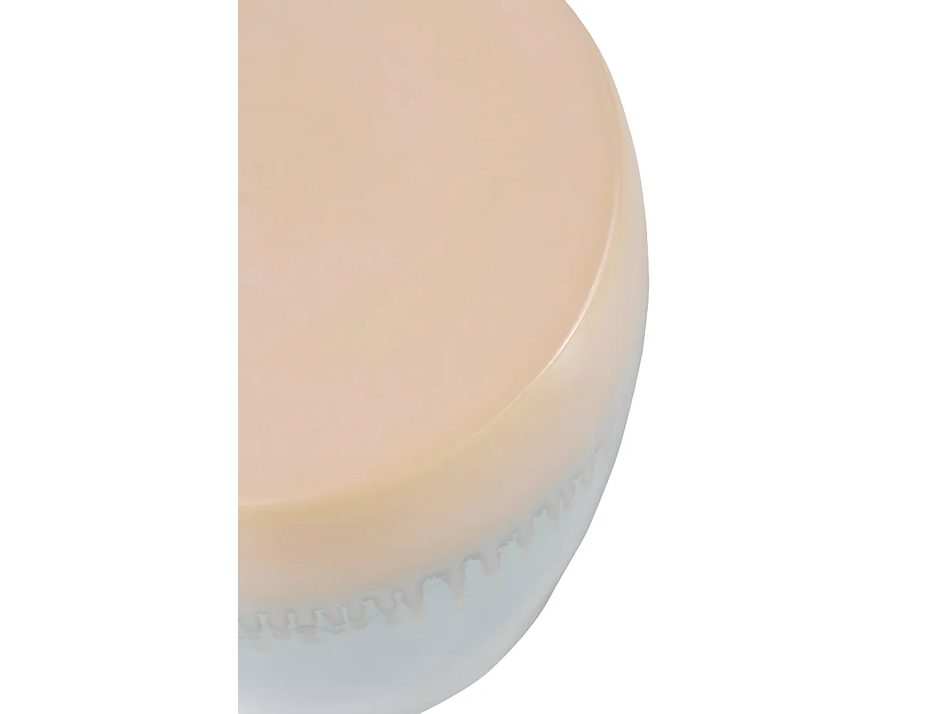 Mehrfarbiger Beistelltischhocker aus Keramik