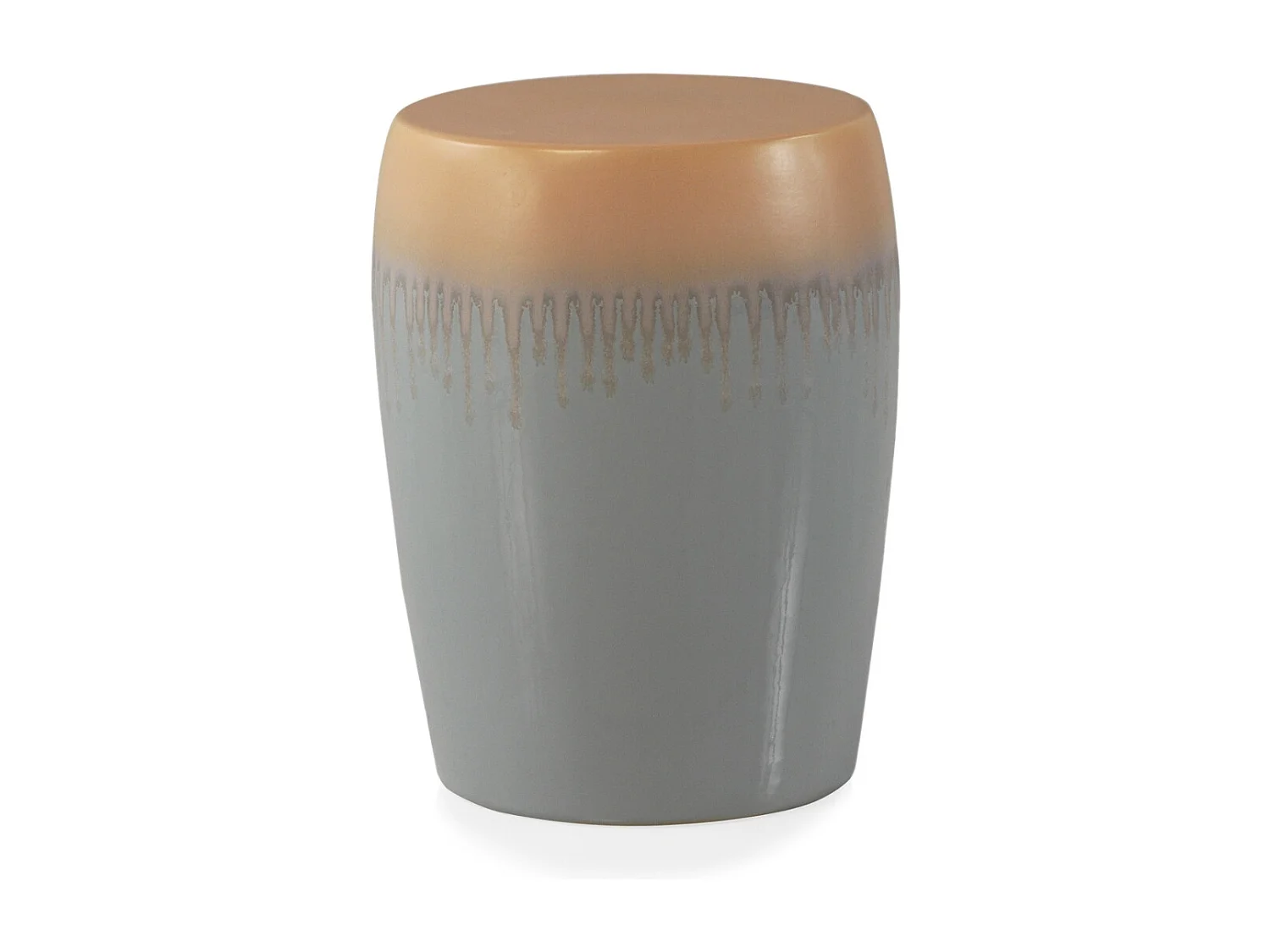 Banco de mesa lateral em cerâmica multicolorida