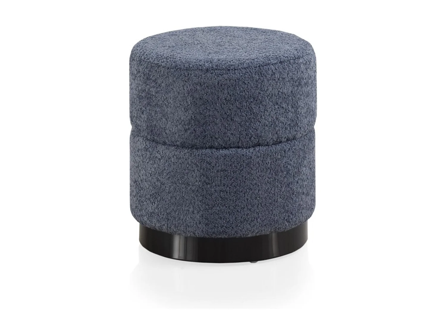 Tabouret rembourré bleu