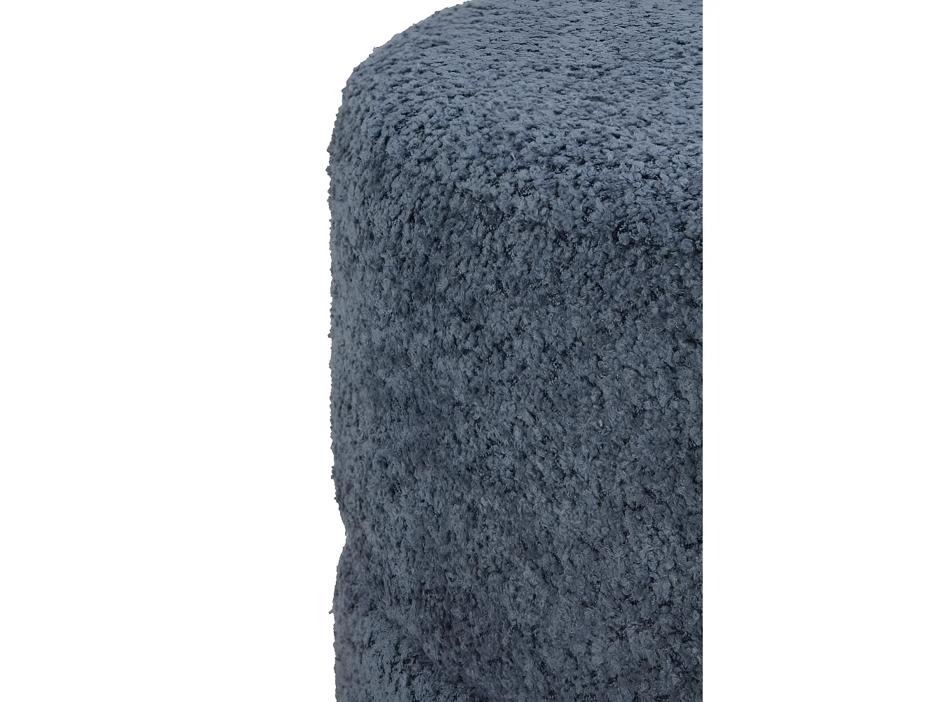 Tabouret rembourré bleu