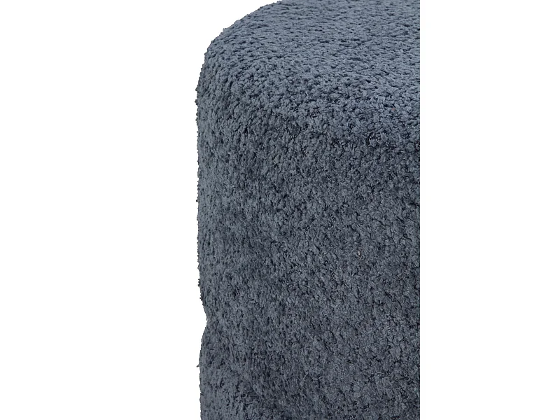 Tabouret rembourré bleu