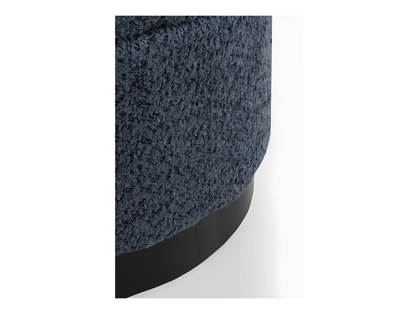 Tabouret rembourré bleu