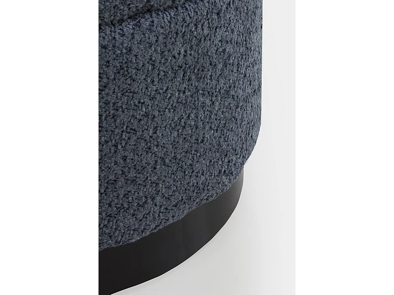 Tabouret rembourré bleu