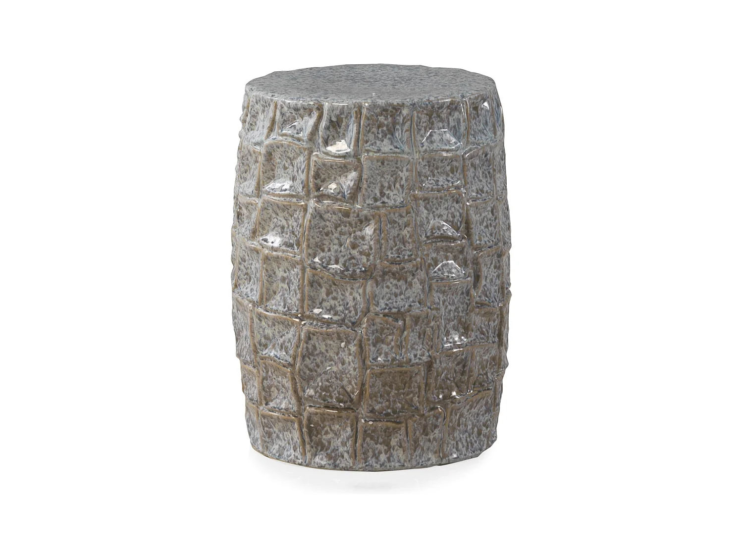 Tabouret de table en céramique bleu-gris