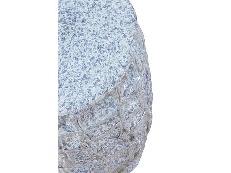 Banco de mesa de apoio em cerâmica azul-cinzento