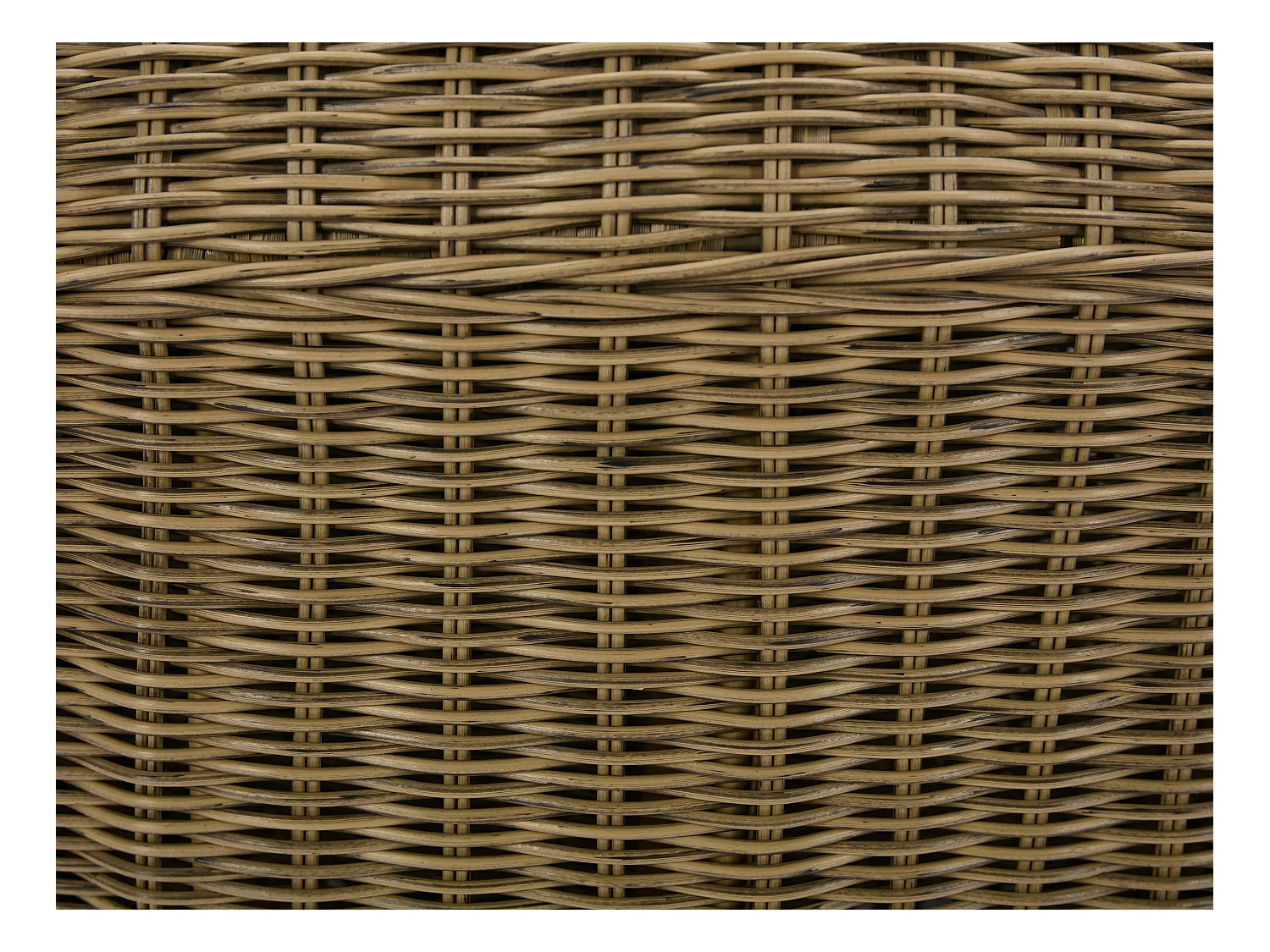 Lot de 2 fauteuils de jardin en résine tressée naturel foncé - WHITEHEAVEN de MYLIA