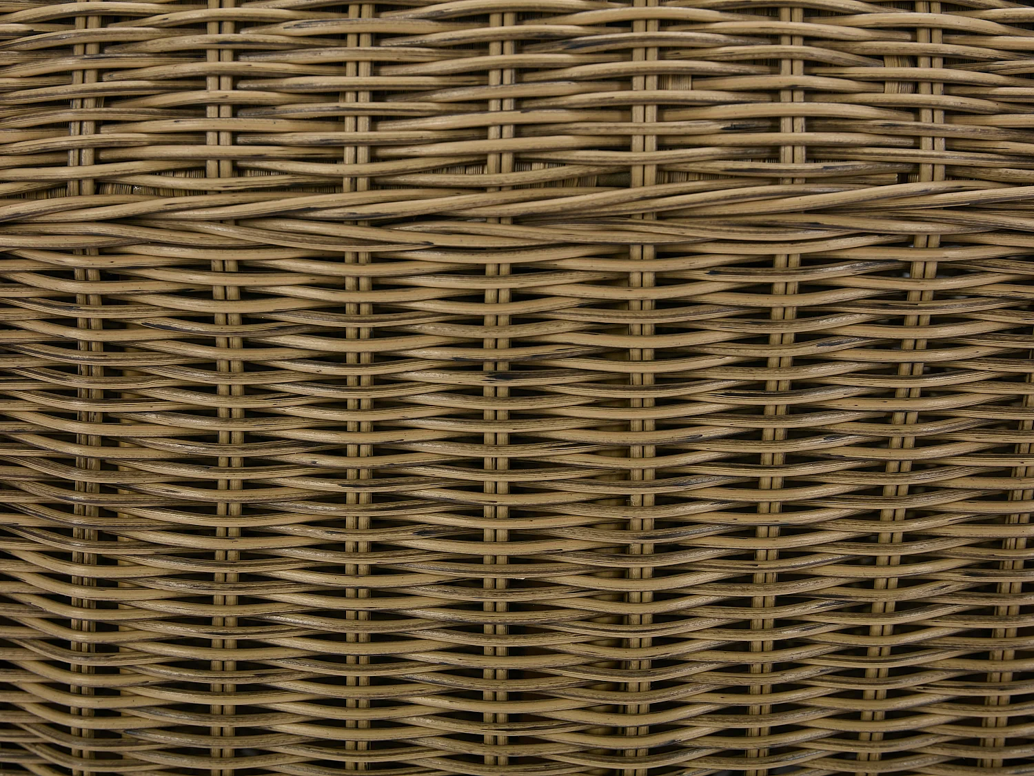 Lot de 2 fauteuils de jardin en résine tressée naturel foncé - WHITEHEAVEN de MYLIA