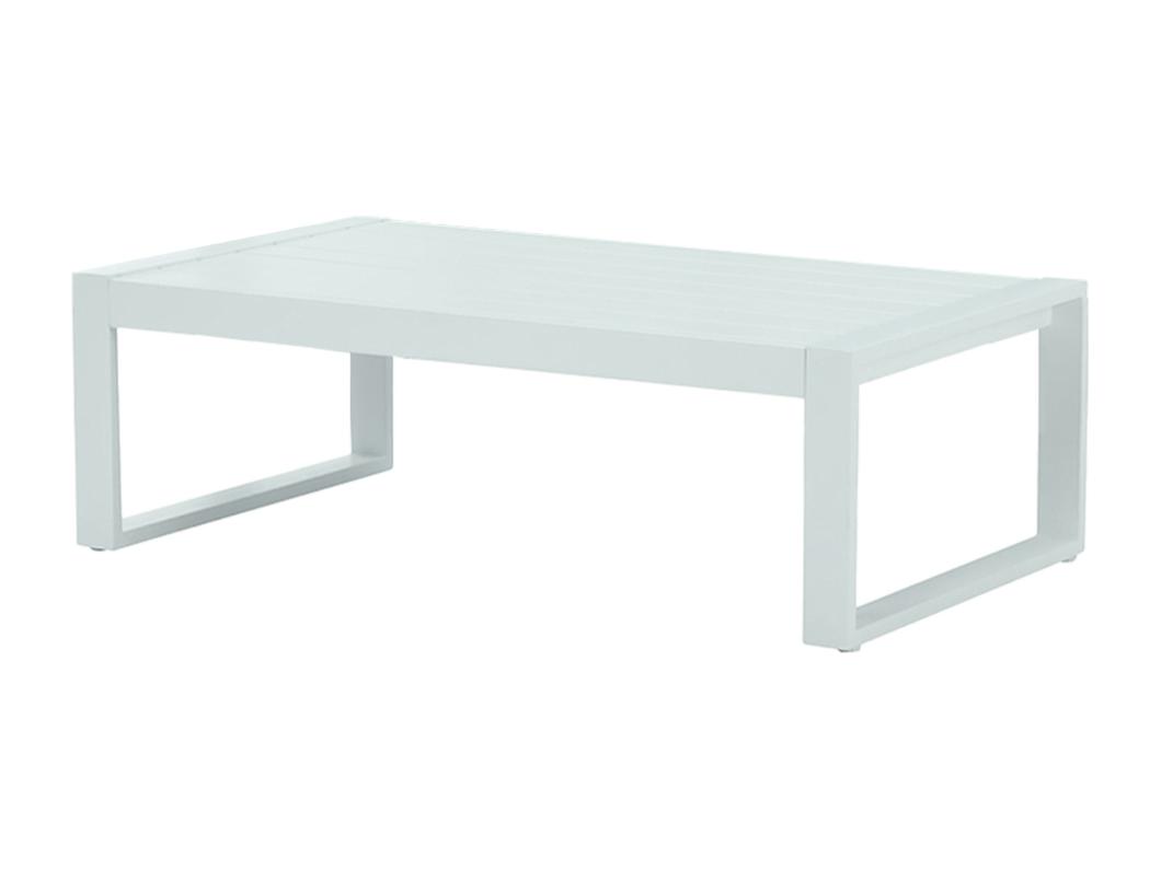 Table basse de jardin en aluminium - Blanc - MOLOKAI de MYLIA