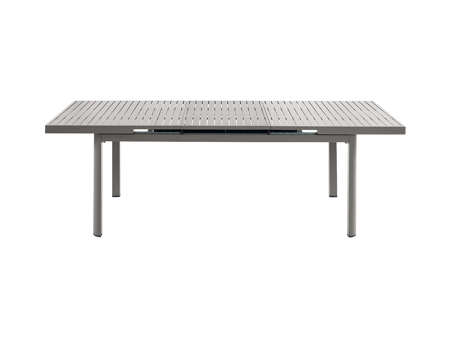 Table de jardin extensible en aluminium L.180/240cm - Taupe - NAURU de MYLIA