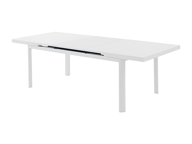 Tavolo Da Giardino VidaXL 220x90x72 Cm - In PP Bianco, Estensibile, Resina Resistente - Foto 2