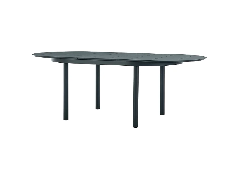 Table à manger de jardin extensible en aluminium L.170/220 cm - Anthracite - LOTTYS de MYLIA