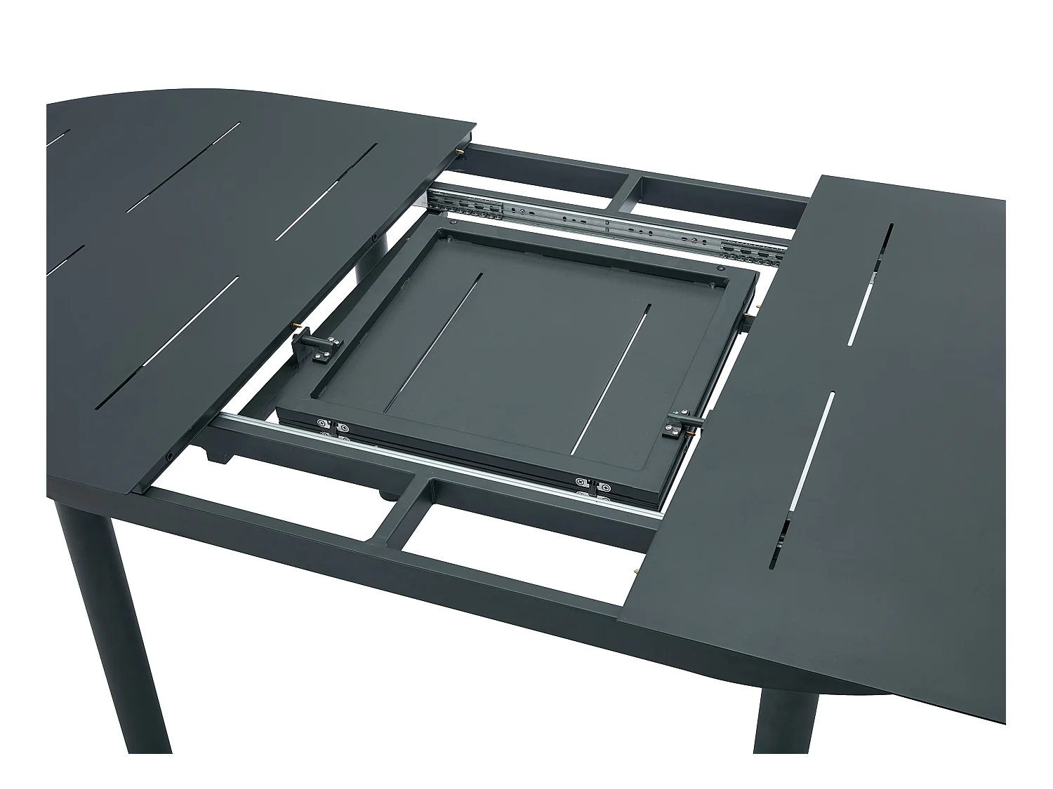 Garten-Esstisch ausziehbar - 170/220 cm - Aluminium - Anthrazit - LOTTYS von MYLIA