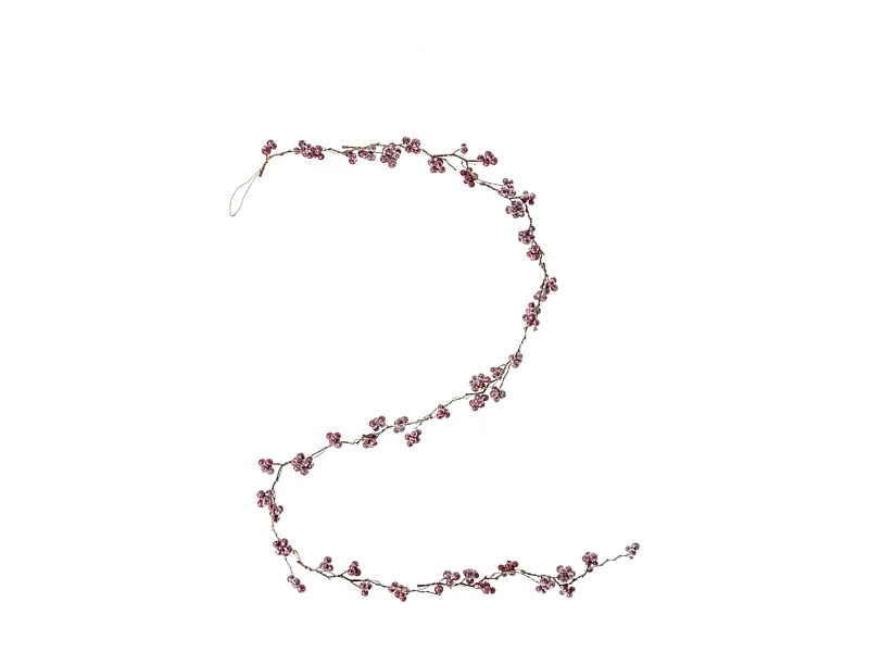 Guirlande de Baies avec Givre - Rouge